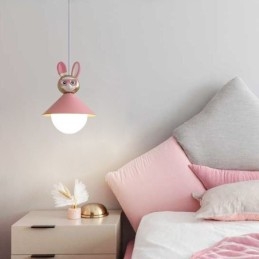 Hanglamp Modern Minimalistisch G9 Smeedijzer Konijn Kalf Hars Plafondlamp