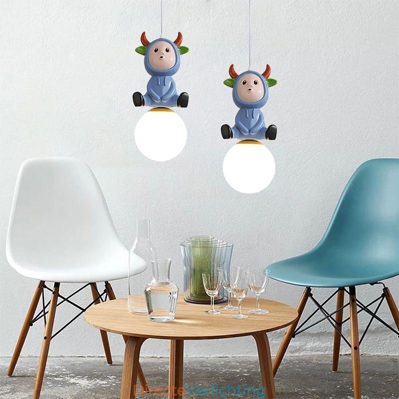 Hanglamp Modern Minimalistisch G9 Smeedijzer Konijn Kalf Hars Plafondlamp