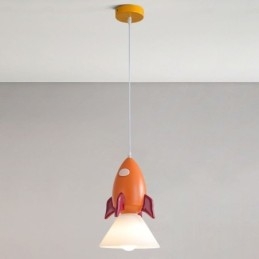 Minimalistische hanglamp van smeedijzer, maanlanding, kleine plafondlamp