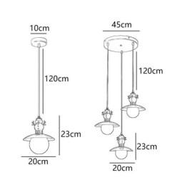 Moderne hanglamp Eenvoudige G9 smeedijzeren hars sneeuwpop plafondlamp