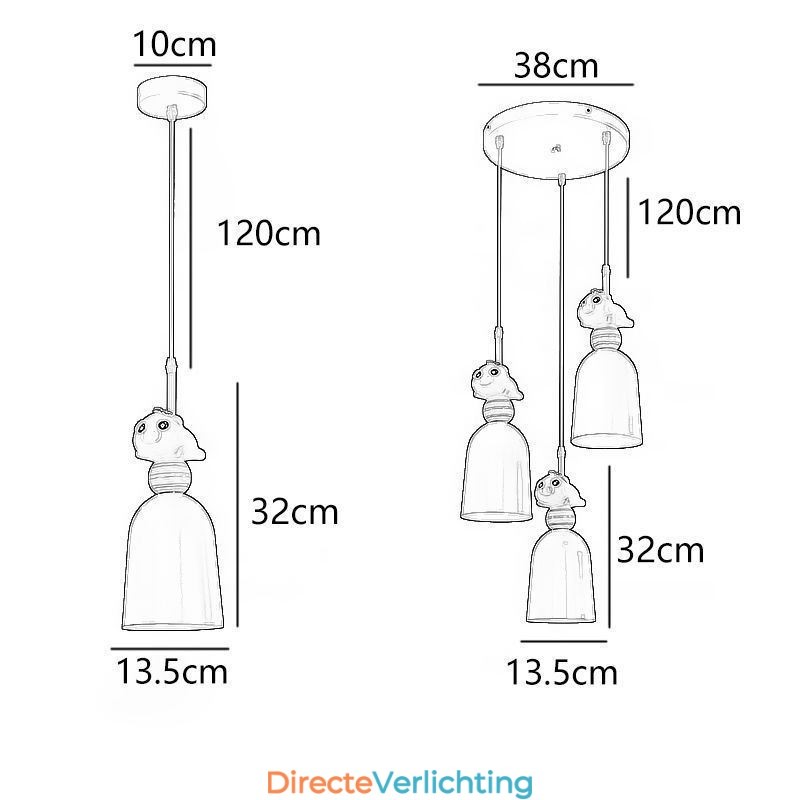 Moderne hanglamp van smeedijzer, roze hars, varkensplafondlamp