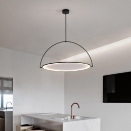 Nordic Hanglamp Creatieve Smeedijzeren Ring Plafondlamp