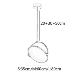 Nordic Hanglamp Creatieve Smeedijzeren Ring Plafondlamp