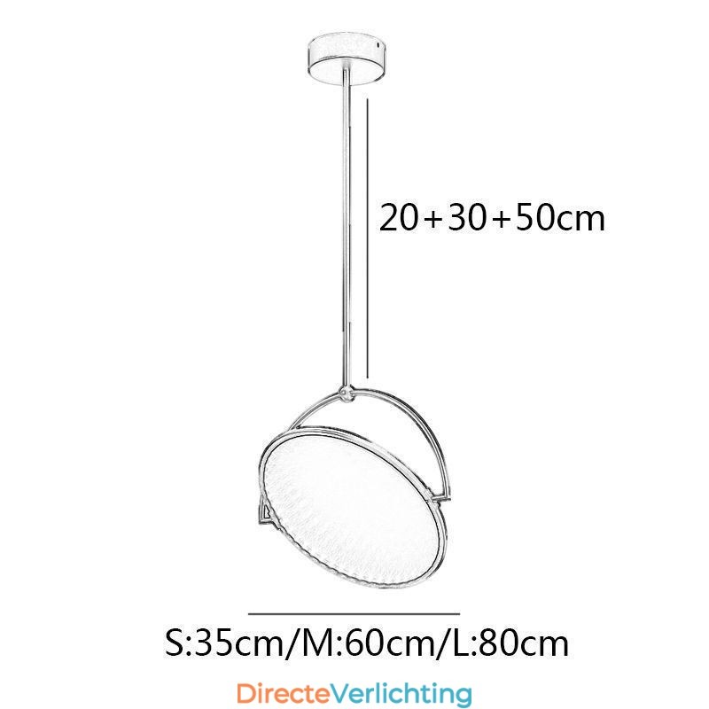 Nordic Hanglamp Creatieve Smeedijzeren Ring Plafondlamp