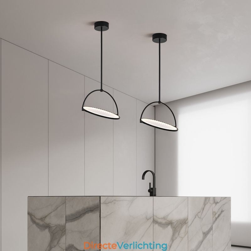 Nordic Hanglamp Creatieve Smeedijzeren Ring Plafondlamp