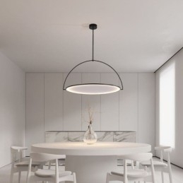 Nordic Hanglamp Creatieve Smeedijzeren Ring Plafondlamp