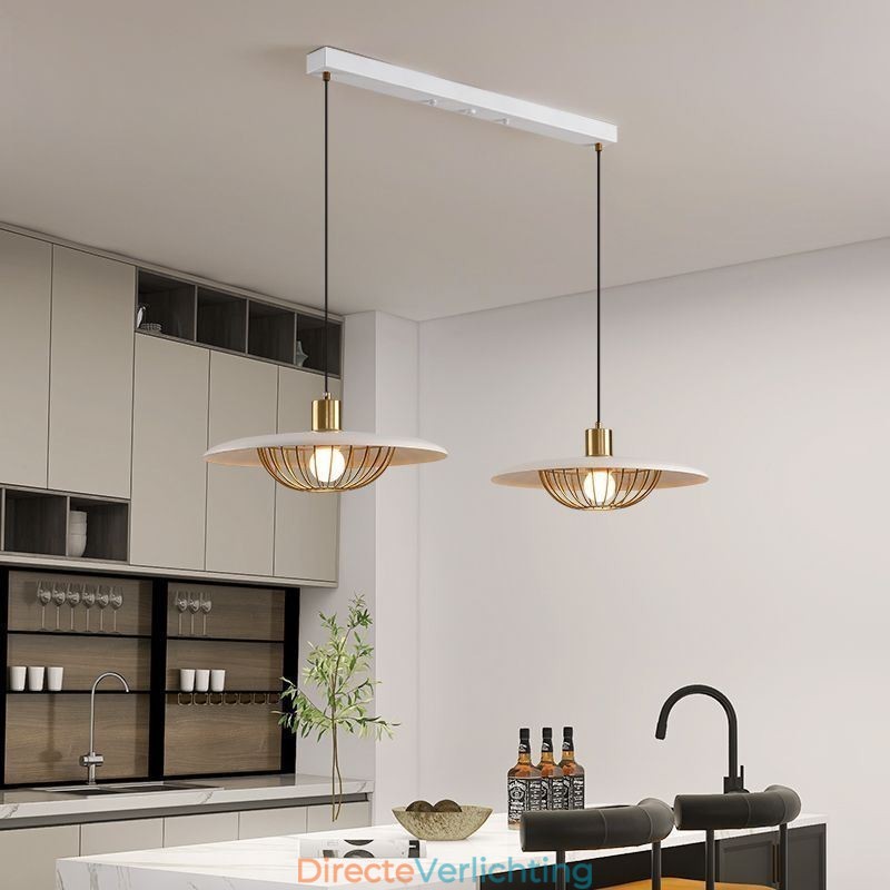 Nordic Hanglamp Creatieve Smeedijzeren Schijf Plafondlamp