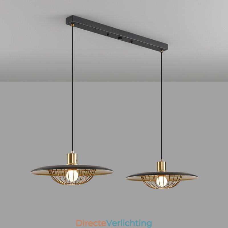 Nordic Hanglamp Creatieve Smeedijzeren Schijf Plafondlamp