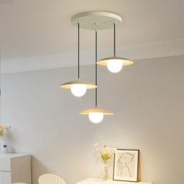 Nordic Pendant Creatieve smeedijzeren G9 schijf plafondlamp