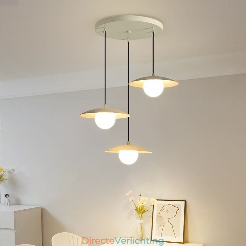 Nordic Pendant Creatieve smeedijzeren G9 schijf plafondlamp
