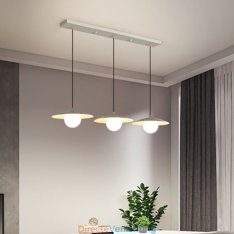 Nordic Pendant Creatieve smeedijzeren G9 schijf plafondlamp