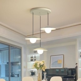 Nordic Pendant Creatieve smeedijzeren G9 schijf plafondlamp
