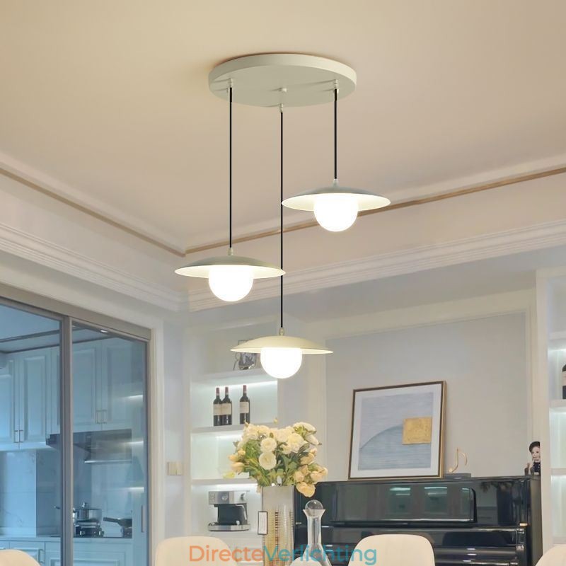 Nordic Pendant Creatieve smeedijzeren G9 schijf plafondlamp