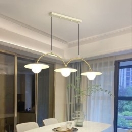 Nordic Hanglamp Creatieve G9 Smeedijzeren Wave Plafondlamp