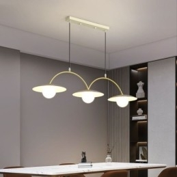 Nordic Hanglamp Creatieve G9 Smeedijzeren Wave Plafondlamp
