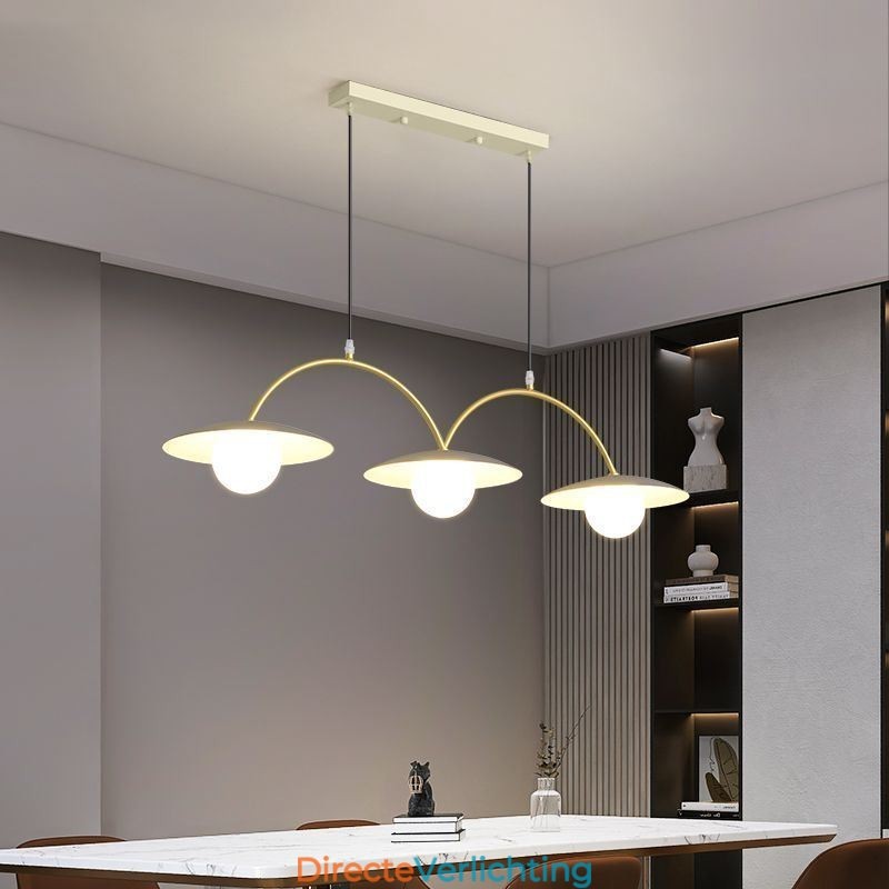 Nordic Hanglamp Creatieve G9 Smeedijzeren Wave Plafondlamp