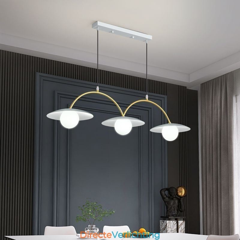 Nordic Hanglamp Creatieve G9 Smeedijzeren Wave Plafondlamp