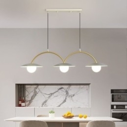 Nordic Hanglamp Creatieve G9 Smeedijzeren Wave Plafondlamp