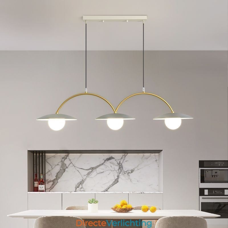 Nordic Hanglamp Creatieve G9 Smeedijzeren Wave Plafondlamp