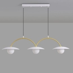 Nordic Hanglamp Creatieve G9 Smeedijzeren Wave Plafondlamp