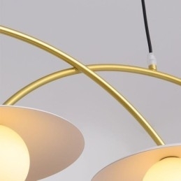Nordic Hanglamp Creatieve G9 Smeedijzeren Wave Plafondlamp