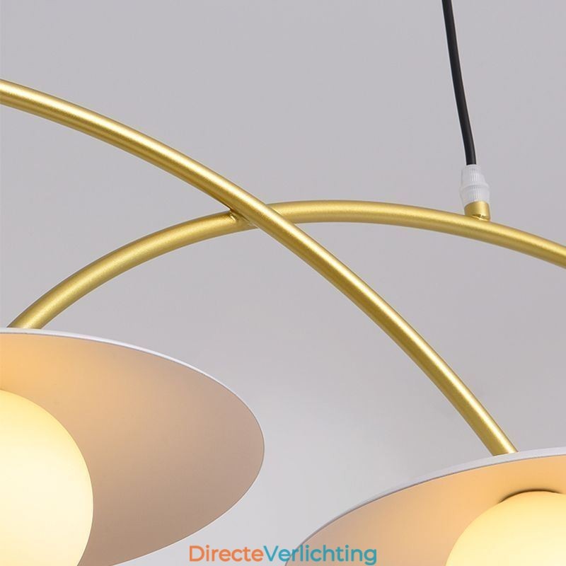Nordic Hanglamp Creatieve G9 Smeedijzeren Wave Plafondlamp
