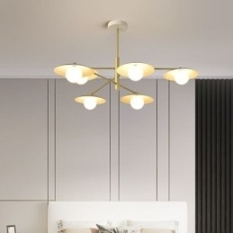 Nordic Hanglamp Creatieve G9 Smeedijzeren Schijf Plafondlamp