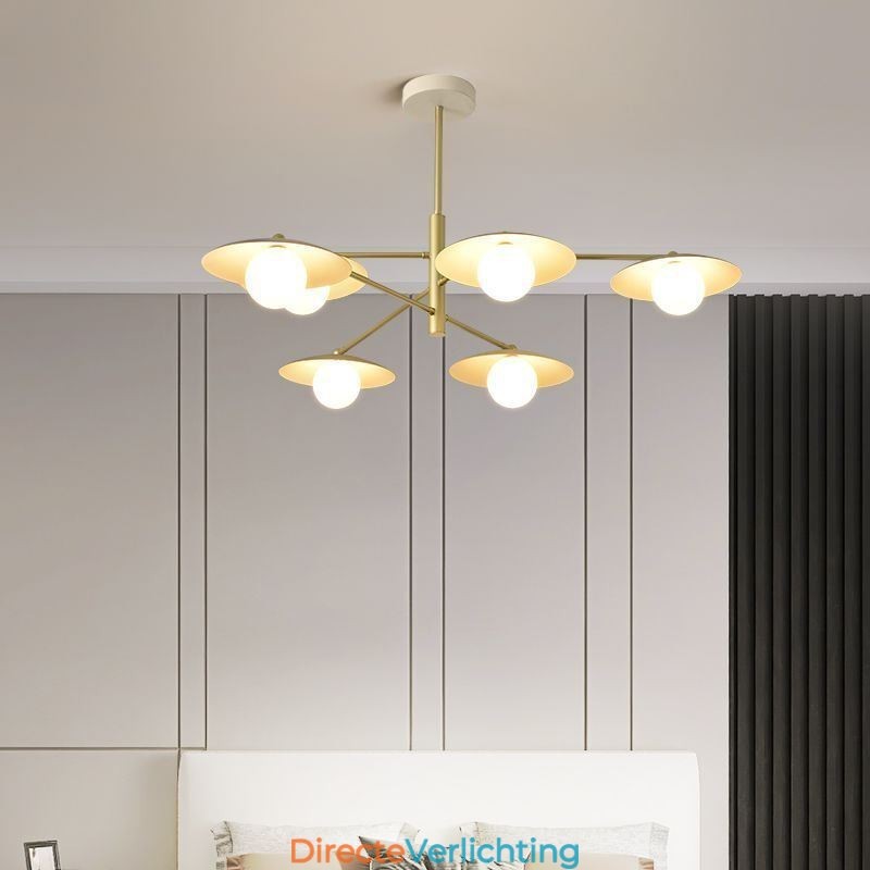 Nordic Hanglamp Creatieve G9 Smeedijzeren Schijf Plafondlamp