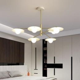 Nordic Hanglamp Creatieve G9 Smeedijzeren Schijf Plafondlamp