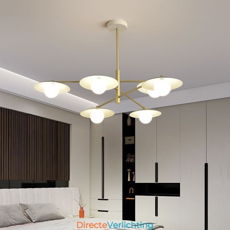 Nordic Hanglamp Creatieve G9 Smeedijzeren Schijf Plafondlamp