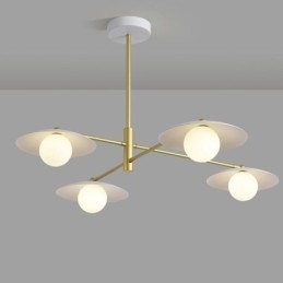 Nordic Hanglamp Creatieve G9 Smeedijzeren Schijf Plafondlamp