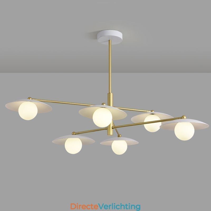 Nordic Hanglamp Creatieve G9 Smeedijzeren Schijf Plafondlamp