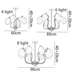 Nordic Hanglamp Creatieve Smeedijzeren Pistool Zwarte Stamen Plafondlamp