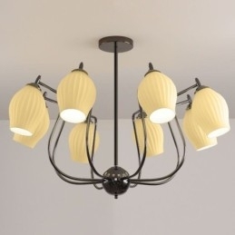 Nordic Hanglamp Creatieve Smeedijzeren Pistool Zwarte Stamen Plafondlamp