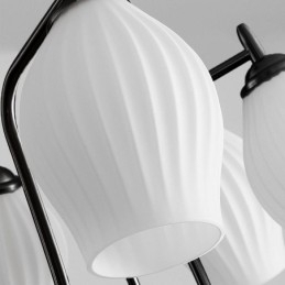 Nordic Hanglamp Creatieve Smeedijzeren Pistool Zwarte Stamen Plafondlamp