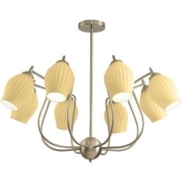 Nordic Hanglamp Creatief Smeedijzer Zand Nikkel Bloem Stamen Plafondlamp