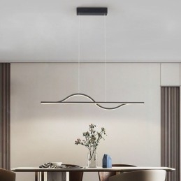 Stijlvolle hanglamp aluminium Art Wave plafondlamp