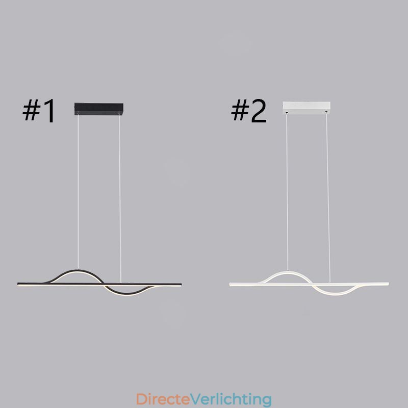 Stijlvolle hanglamp aluminium Art Wave plafondlamp