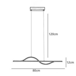 Stijlvolle hanglamp aluminium Art Wave plafondlamp