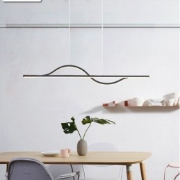 Stijlvolle hanglamp aluminium Art Wave plafondlamp
