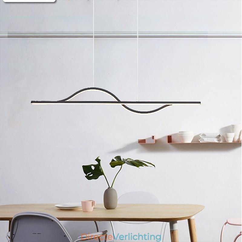 Stijlvolle hanglamp aluminium Art Wave plafondlamp