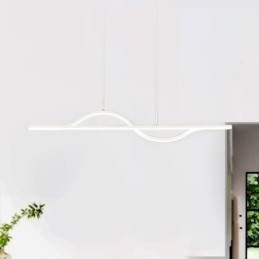 Stijlvolle hanglamp aluminium Art Wave plafondlamp