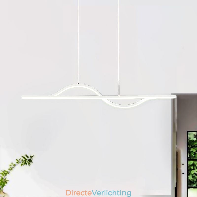 Stijlvolle hanglamp aluminium Art Wave plafondlamp
