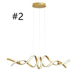 Minimalistische hanglamp Aluminium Art Minimalistische spiraalplafondlamp