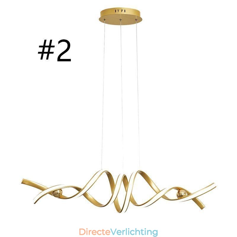 Minimalistische hanglamp Aluminium Art Minimalistische spiraalplafondlamp