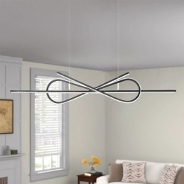 Eenvoudige hanglamp aluminium kunst strik plafondlamp