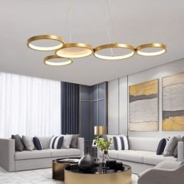 Stijlvolle hanglamp aluminium kunst plafondlamp