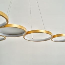Stijlvolle hanglamp aluminium kunst plafondlamp