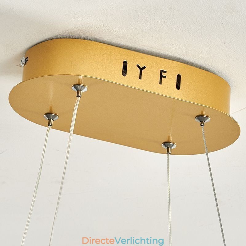 Stijlvolle hanglamp aluminium kunst plafondlamp