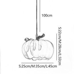 Japanse Retro Pompoen Hanglamp Creatieve Plafondlampen